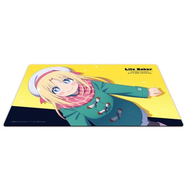画像2:  【予約商品】  ムービック  「ゲーセン少女と異文化交流」キャラクターラバーマット リリー・ベイカー 【26年5月上旬発売】 (2)