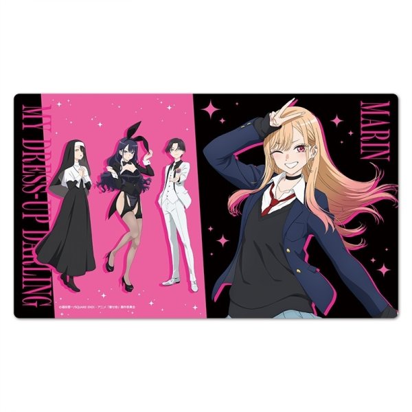 画像1:  【予約商品】  ムービック  「その着せ替え人形は恋をする」キャラクターラバーマット 海夢&海夢【ありさ】&海夢【麗】&海夢【ロゼ】 【26年5月上旬発売】 (1)