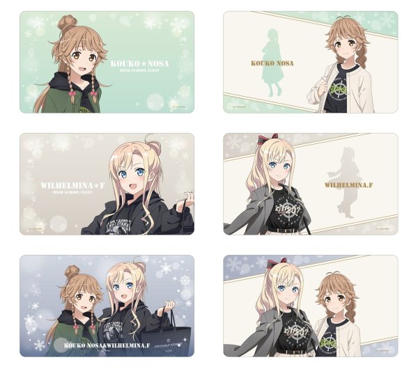 画像4:  【予約商品】  アルマビアンカ　劇場版 ハイスクール・フリート 描き下ろし 納沙 幸子 デート私服ver. マルチデスクマット ver.B 【26年6月中旬発売】 (4)