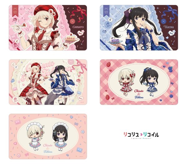 画像4:  【予約商品】  アルマビアンカ　TVアニメ「リコリス・リコイル」 描き下ろし 錦木千束&井ノ上たきな スイーツ衣装ver. マルチデスクマット 【26年6月上旬発売】 (4)
