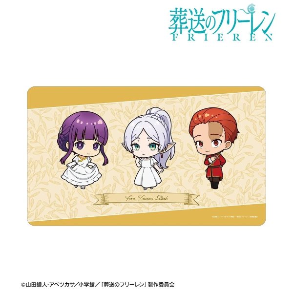 画像2:  【予約商品】  アルマビアンカ　『葬送のフリーレン』 新パーティー ちびキャラ 社交界ver. マルチデスクマット 【26年6月中旬発売】 (2)