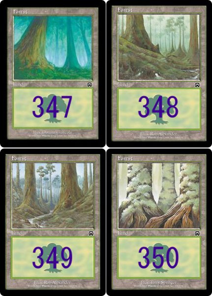 画像2: ※特価※【MMQ】※FOIL※《森/Forest》【C】 (2)