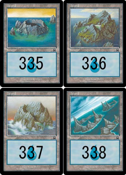 画像2: ※特価※【MMQ】※FOIL※《島/Island》【C】 (2)