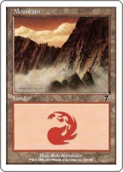 画像5: ※特価※【7ED】※FOIL※《山/Mountain》【C】 (5)