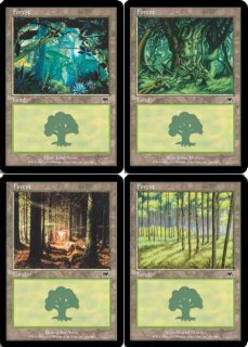 MTG エターナル 【ODY】※Foil※《森/Forest》【L】