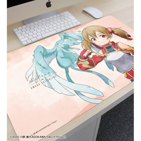 画像2:  【予約商品】  アルマビアンカ　ソードアート・オンライン 描き下ろし シリカ 歩みver. マルチデスクマット 【26年6月中旬発売】 (2)