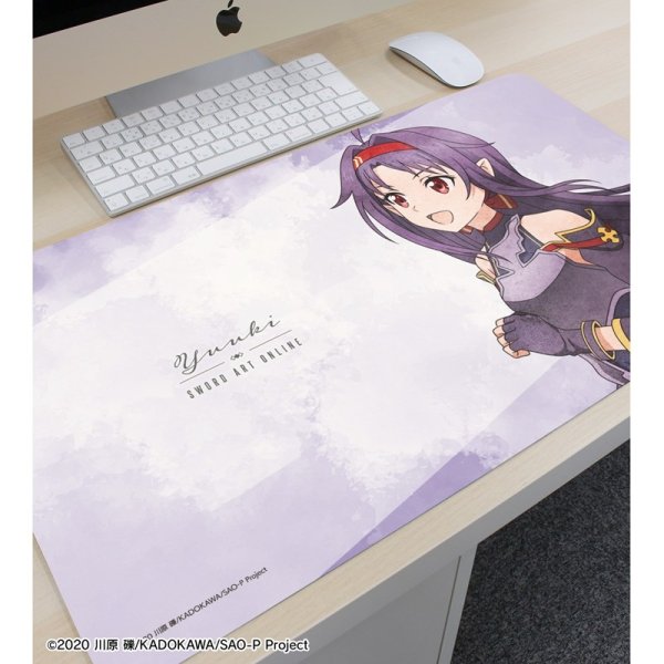 画像2:  【予約商品】  アルマビアンカ　ソードアート・オンライン 描き下ろし ユウキ 歩みver. マルチデスクマット 【26年6月中旬発売】 (2)