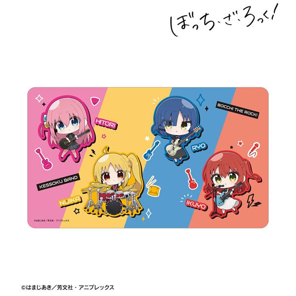 画像1:  【予約商品】  アルマビアンカ　アニメ「ぼっち・ざ・ろっく！」 むーらんさんイラスト 集合 ライブ衣装ver. マルチデスクマット 【26年6月中旬発売】 (1)