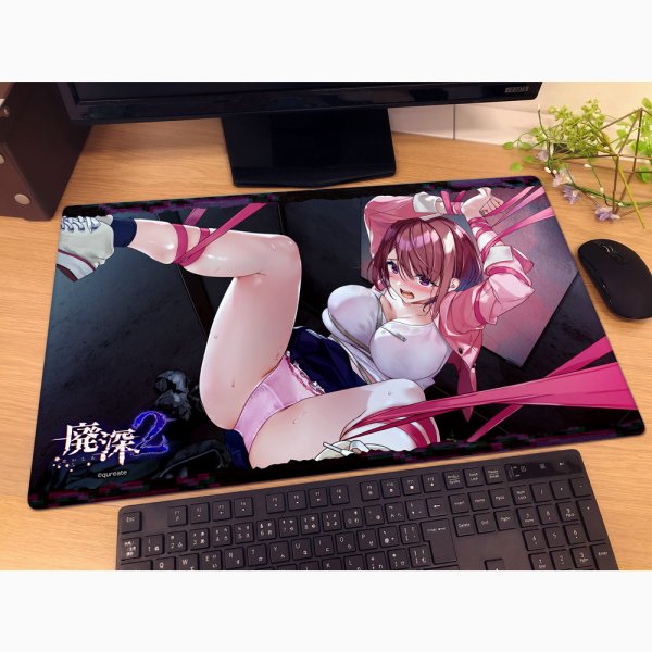 画像2:  【予約商品】  カーテン魂　廃深シリーズ　ラバーマット（愛月陽葵） 【26年6月下旬発売】    (2)