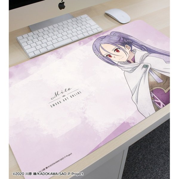 画像2:  【予約商品】  アルマビアンカ　ソードアート・オンライン 描き下ろし ミト 歩みver. マルチデスクマット 【26年6月中旬発売】 (2)