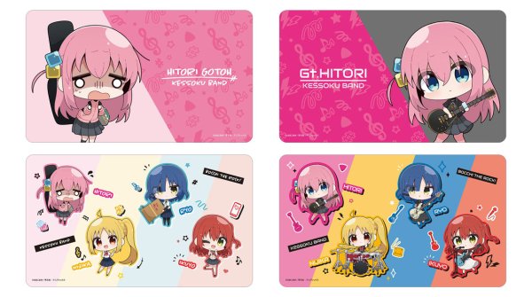 画像3:  【予約商品】  アルマビアンカ　アニメ「ぼっち・ざ・ろっく！」 むーらんさんイラスト 集合 ライブ衣装ver. マルチデスクマット 【26年6月中旬発売】 (3)