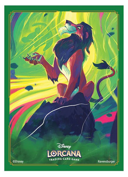 画像1:  【再販予約商品】  ディズニー・ロルカナ・TCG　日本語版　 公式カードスリーブ 「スカー 執念深きライオン」（65枚入り）    【26年4月下旬再販】 (1)