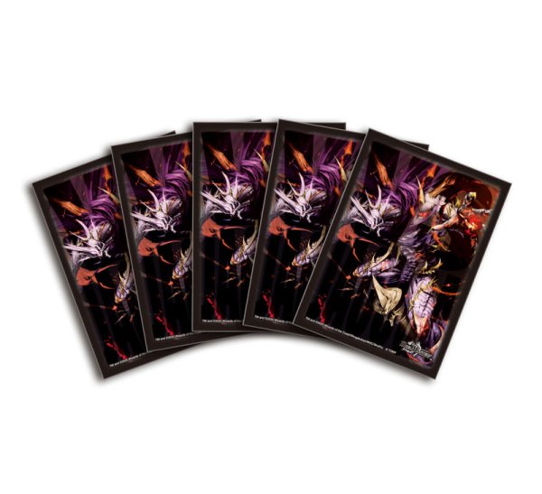 画像2:  【再入荷予約商品】  デュエル・マスターズ DXカードスリーブ 鬼ヶ伝双 VSジャオウガ（64枚入り） 【26年4月下旬再入荷】 (2)