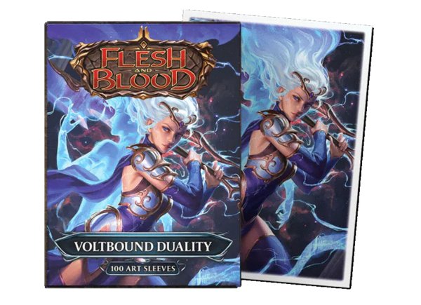 画像1:  【予約商品】  AT-16183 Voltbound Duality License Sleeves - Standard size アートスリーブ ライセンススリーブ（100枚入り） 【26年6月上旬発売】 (1)