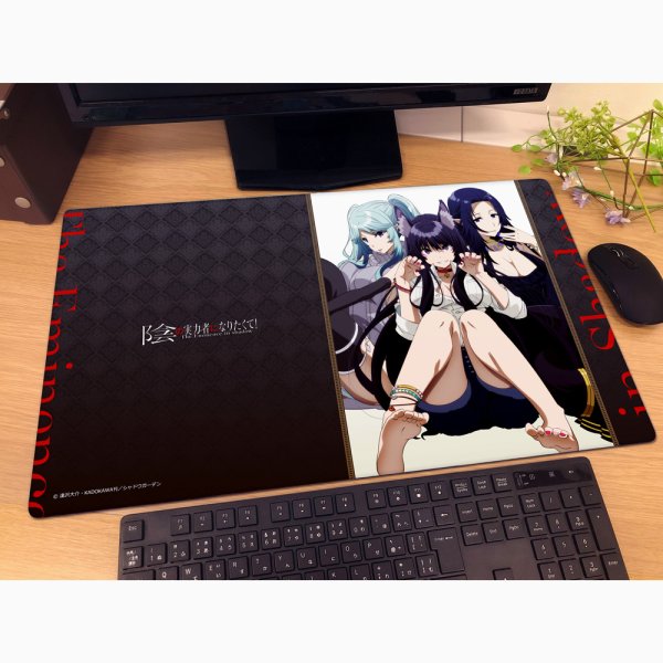 画像3:  【再販予約商品】  カーテン魂　陰の実力者になりたくて！ラバーマット（イプシロン＆デルタ＆ガンマ）【再販】 【26年7月上旬再販】 (3)