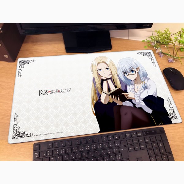 画像2:  【再販予約商品】  カーテン魂　陰の実力者になりたくて！ラバーマット（アルファ＆ベータ）【再販】 【26年7月上旬再販】 (2)