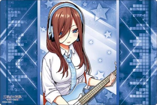 画像1:  【予約商品】  ブシロード ラバーマットコレクション V2 Vol.2049　五等分の花嫁『中野三玖』バンドver. 【26年6月19日発売】 (1)