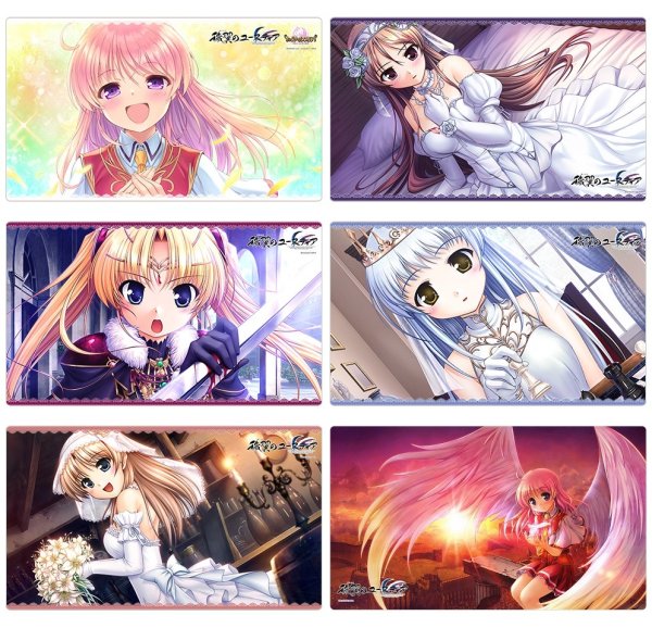 画像3:  【再販予約商品】  カーテン魂　穢翼のユースティア　ラバーマット（エリス・フローラリア/初夜）【再販】 【26年7月下旬再販】    (3)