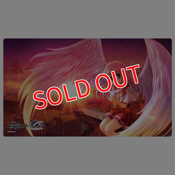 画像1:  【予約商品】  カーテン魂　穢翼のユースティア　ラバーマット（ティア/Angel's blessing） 【26年7月下旬発売】    (1)