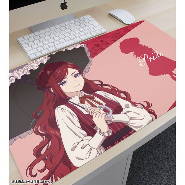 画像2:  【予約商品】  アルマビアンカ　TVアニメ『悲劇の元凶となる最強外道ラスボス女王は民の為に尽くします。』  描き下ろし プライド お嬢様&執事ver. マルチデスクマット 【26年7月中旬発売】 (2)