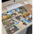 画像3:  【予約商品】  アルマビアンカ　忍たま乱太郎 タソガレドキ忍軍集合 場面写マルチデスクマット 【26年8月上旬発売】 (3)
