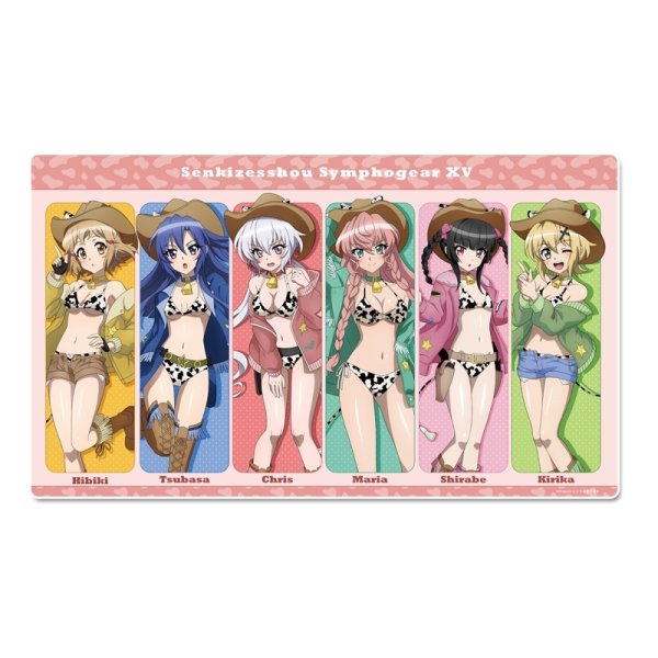 画像1:  【予約商品】  シーズナルプランツ　戦姫絶唱シンフォギアＸＶ 描き下ろし デスクマット カウガールver. 【26年7月発売】 (1)