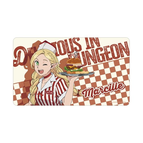 画像1:  【予約商品】  アルマビアンカ　TVアニメ「ダンジョン飯」 描き下ろし マルシル アメリカンダイナーver. マルチデスクマット 【26年7月下旬発売】 (1)