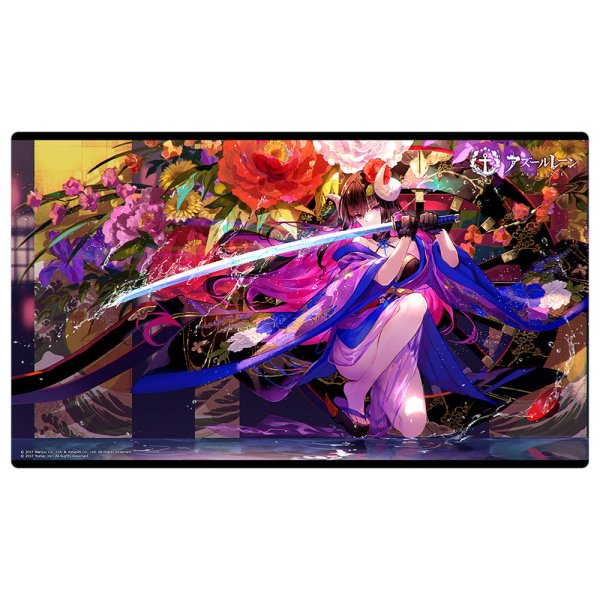 画像1:  【予約商品】  カーテン魂　アズールレーン ラバーマット（駿河） 【26年7月下旬発売】 (1)