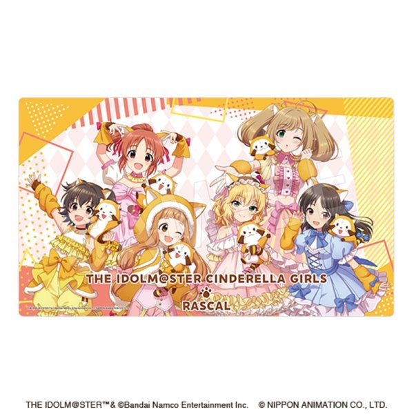 画像1:  【予約商品】  中外鉱業　アイドルマスター シンデレラガールズ × ラスカル ラバーデスクマット   【26年7月発売】 (1)