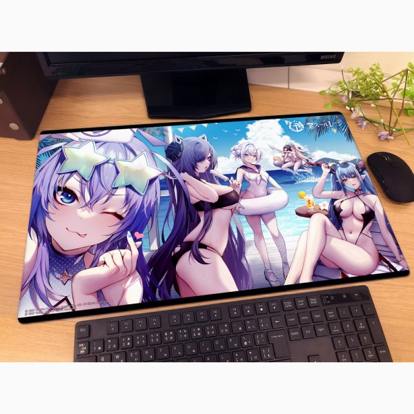 画像2:  【予約商品】  カーテン魂　アズールレーン ラバーマット（ニュージャージー＆アウグスト・フォン・パーセヴァル＆ ヤーデ＆ハルビン＆リシュリュー＆レーゲンスブルク） 【26年7月下旬発売】 (2)