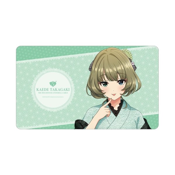 画像1:  【予約商品】  アルマビアンカ　アイドルマスター シンデレラガールズ 描き下ろし 高垣楓 レース着物ver. マルチデスクマット 【26年7月中旬発売】 (1)