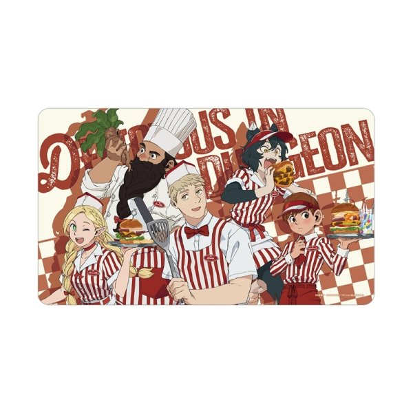 画像1:  【予約商品】  アルマビアンカ　TVアニメ「ダンジョン飯」 描き下ろし 集合 アメリカンダイナーver. マルチデスクマット 【26年7月下旬発売】 (1)