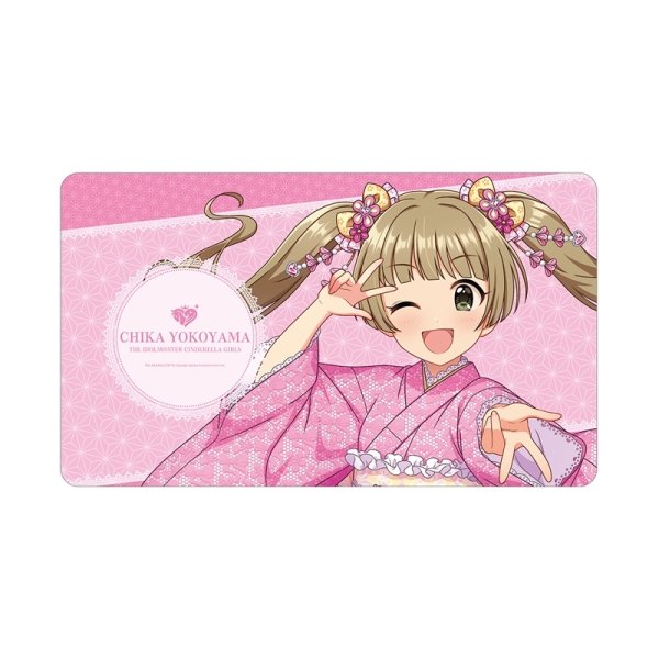 画像1:  【予約商品】  アルマビアンカ　アイドルマスター シンデレラガールズ 描き下ろし 横山千佳 レース着物ver. マルチデスクマット 【26年7月中旬発売】 (1)