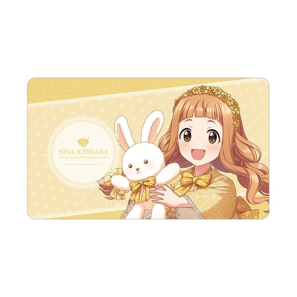 画像1:  【予約商品】  アルマビアンカ　アイドルマスター シンデレラガールズ 描き下ろし 市原仁奈 レース着物ver. マルチデスクマット 【26年7月中旬発売】 (1)