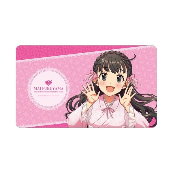 画像1:  【予約商品】  アルマビアンカ　アイドルマスター シンデレラガールズ 描き下ろし 福山舞 レース着物ver. マルチデスクマット 【26年7月中旬発売】 (1)