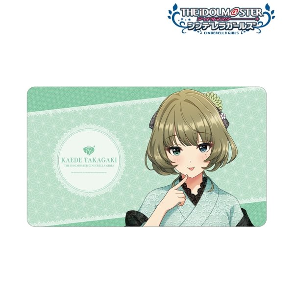 画像2:  【予約商品】  アルマビアンカ　アイドルマスター シンデレラガールズ 描き下ろし 高垣楓 レース着物ver. マルチデスクマット 【26年7月中旬発売】 (2)