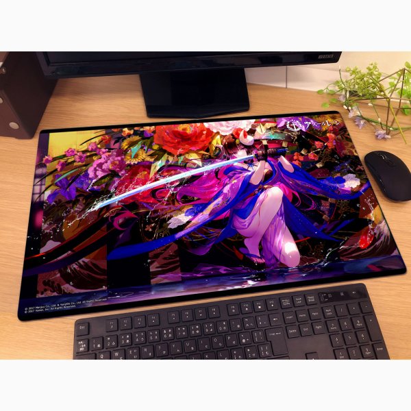 画像2:  【予約商品】  カーテン魂　アズールレーン ラバーマット（駿河） 【26年7月下旬発売】 (2)