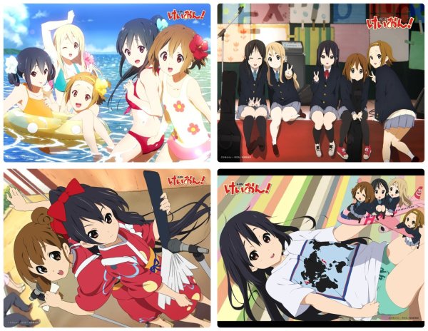 画像2:  【予約商品】  エムズファクトリー　けいおん!　大判ラバーマット（水着） 【26年6月発売】 (2)