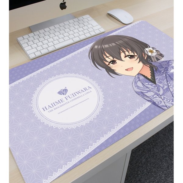 画像3:  【予約商品】  アルマビアンカ　アイドルマスター シンデレラガールズ 描き下ろし 藤原肇 レース着物ver. マルチデスクマット 【26年7月中旬発売】 (3)