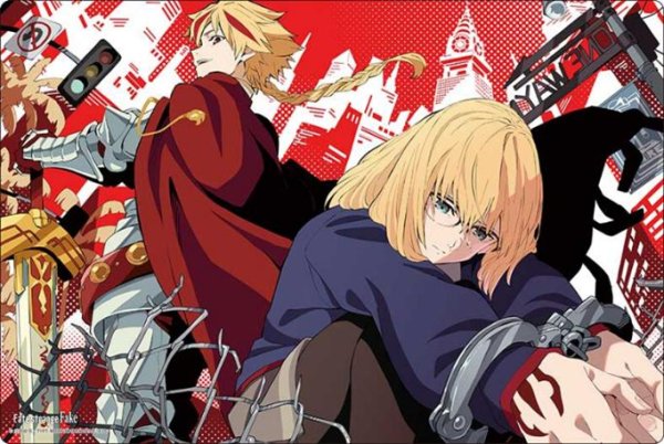 画像1:  【予約商品】  ブシロード ラバーマットコレクション V2 Vol.2054　Fate/strange Fake『アヤカ＆セイバー』 【26年6月12日発売】    (1)