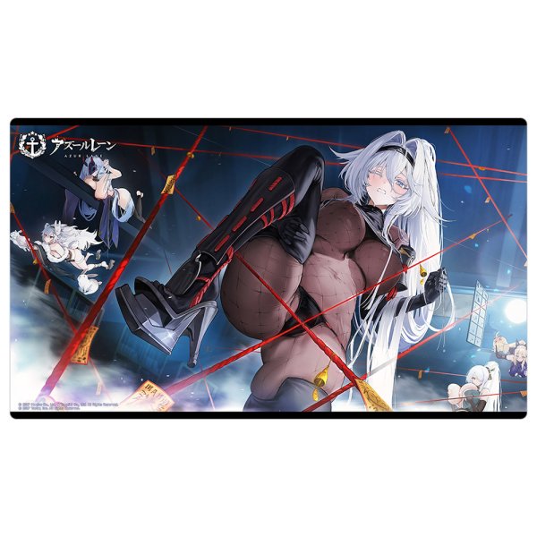 画像1:  【予約商品】  カーテン魂　アズールレーン ラバーマット（ラフィーII＆アルザス＆ソビエツキー・ソユーズ＆雲仙＆グアム） 【26年7月下旬発売】 (1)