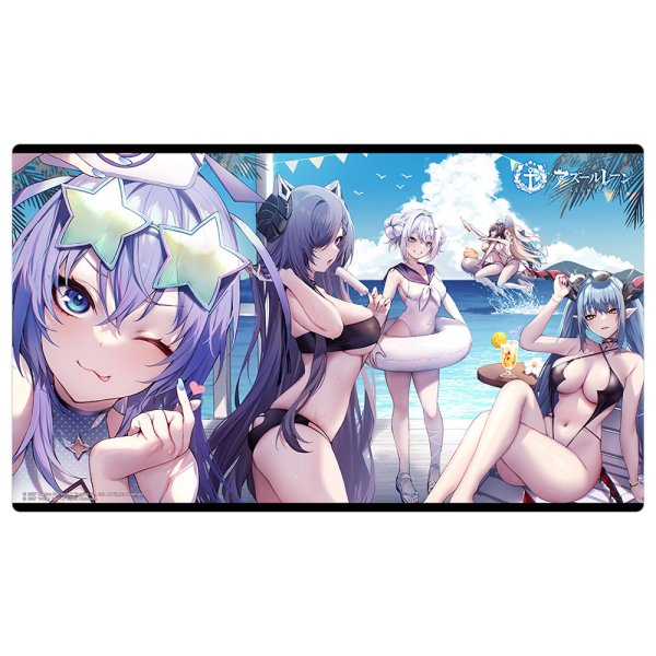 画像1:  【予約商品】  カーテン魂　アズールレーン ラバーマット（ニュージャージー＆アウグスト・フォン・パーセヴァル＆ ヤーデ＆ハルビン＆リシュリュー＆レーゲンスブルク） 【26年7月下旬発売】 (1)