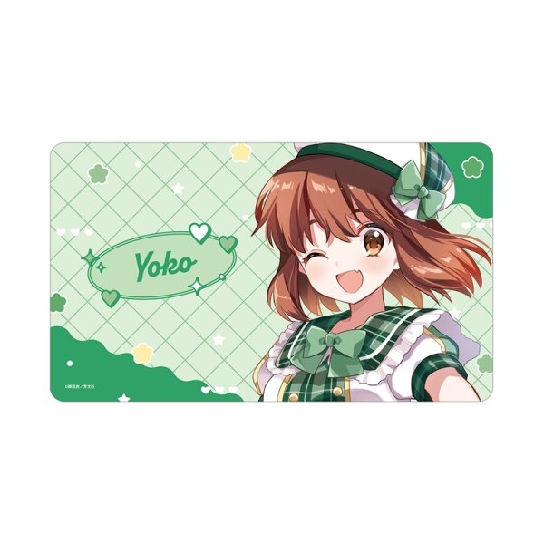 画像1:  【予約商品】  アルマビアンカ　きんいろモザイク 原悠衣先生 描き下ろし 猪熊陽子 アイドル風衣装ver. マルチデスクマット 【26年7月中旬発売】 (1)