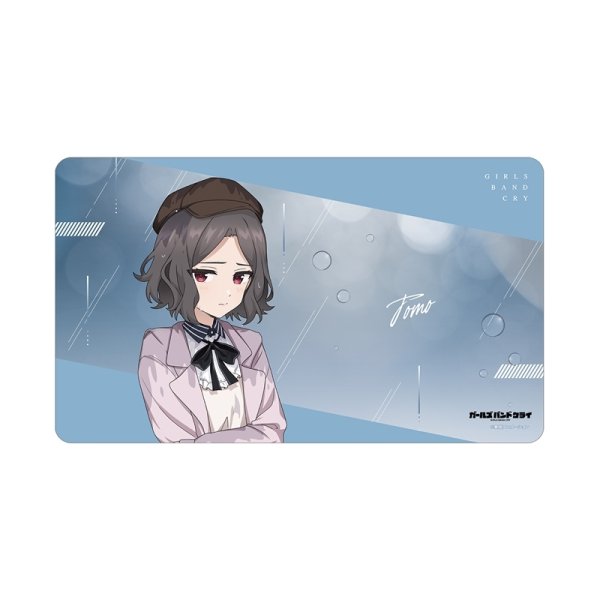 画像1:  【予約商品】  アルマビアンカ　ガールズバンドクライ 描き下ろし 海老塚 智 In the rain ver. マルチデスクマット 【26年8月上旬発売】 (1)