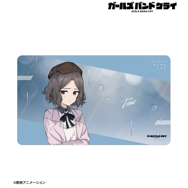 画像2:  【予約商品】  アルマビアンカ　ガールズバンドクライ 描き下ろし 海老塚 智 In the rain ver. マルチデスクマット 【26年8月上旬発売】 (2)