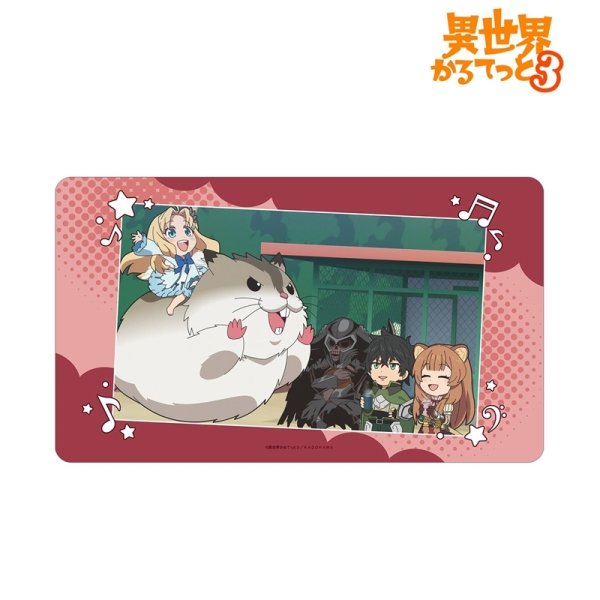 画像2:  【予約商品】  アルマビアンカ　異世界かるてっと３ 場面写マルチデスクマット ver.E 【26年7月下旬発売】    (2)