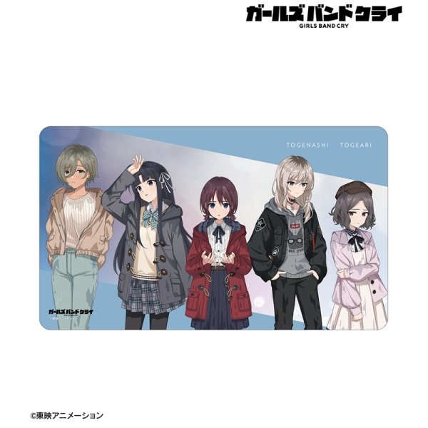 画像2:  【予約商品】  アルマビアンカ　ガールズバンドクライ 描き下ろし トゲナシトゲアリ In the rain ver. マルチデスクマット 【26年8月上旬発売】 (2)