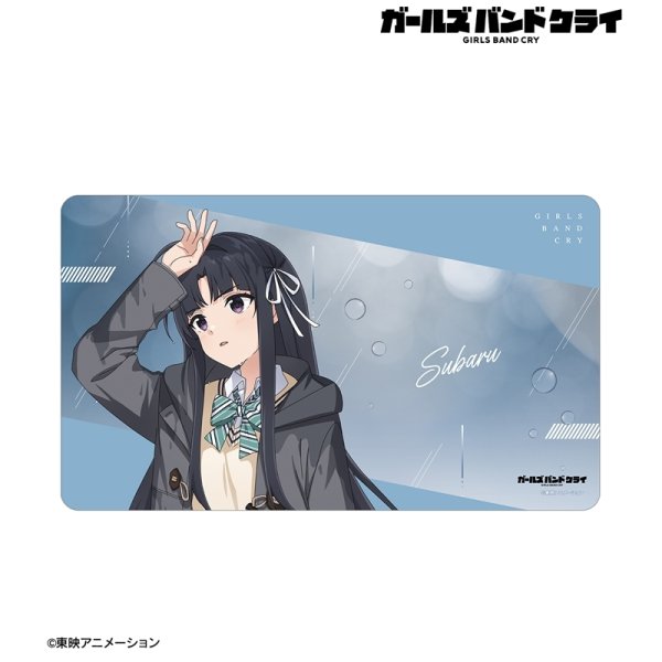 画像2:  【予約商品】  アルマビアンカ　ガールズバンドクライ 描き下ろし 安和 すばる In the rain ver. マルチデスクマット 【26年8月上旬発売】 (2)