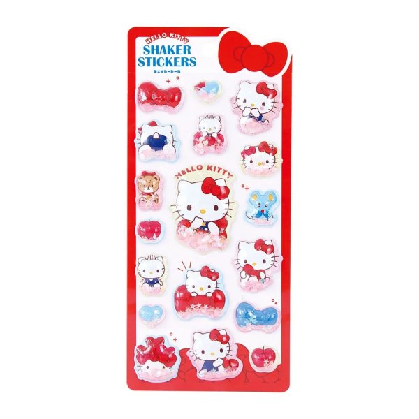 画像1:  【予約商品】  サンリオキャラクターズシェイカーシール　うもれっコ／ハローキティ 【26年9月発売】 (1)