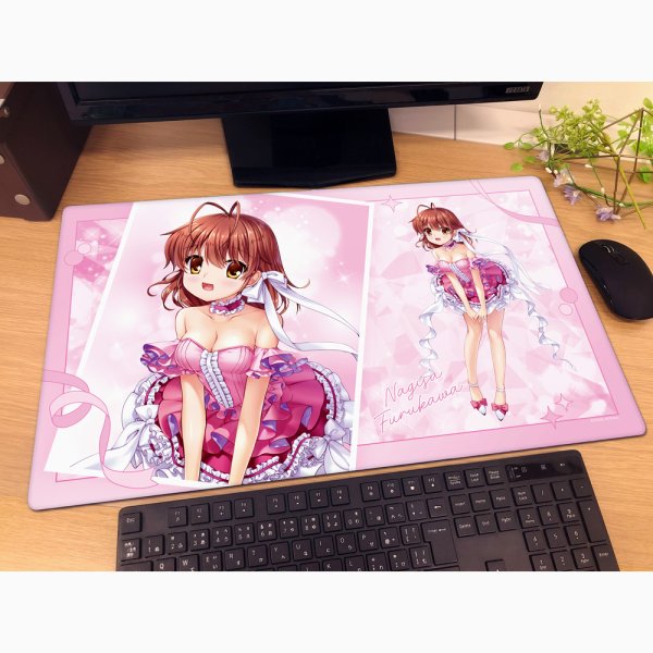 画像2:  【予約商品】  カーテン魂　Key25th　ラバーマット（古河渚／Key25th） 【26年7月下旬発売】    (2)